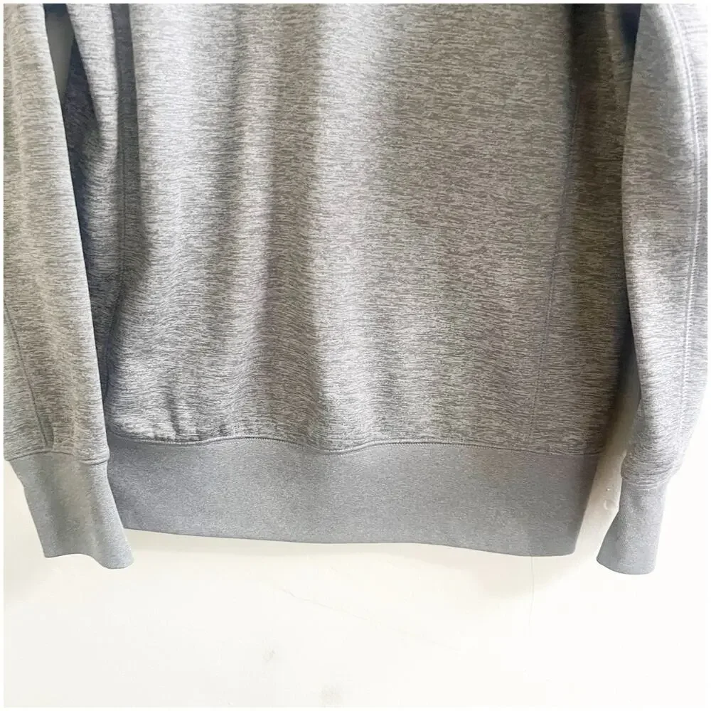 Nike Sweatshirt Men Small Gray Baseball Hoodie Work Out Active Gym Pullover